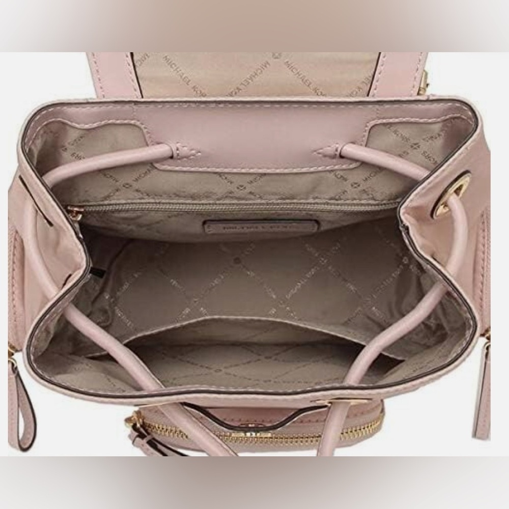 MICHEAL KORS ABBEY BLUSH PINK BACKPACK, STYLE# 35T9GAYB/C - Picture 6 of 10